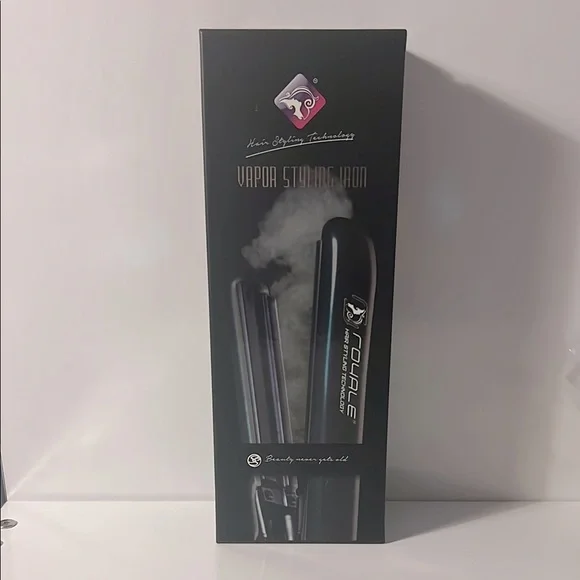 ROYALE Ceramic Tourmaline Vapor Styling Straightener with Argan Infusion Oil